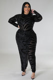 2pc Midnight Tiger Jumpsuit